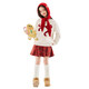 Yoyo One Girls Skirt Winter 2025 New Children's Red Plaid Woolen Skirt Girls New Year Skirt New Year 4507 Red 140 140cm