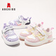 ABC KIDS children's shoes cute girls bow sneakers 2026 spring new breathable children's running shoes student casual shoes pink 28 inner length about 18cm