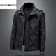 EMPORIO ARMANI Armani 2026 зимняя верхняя одежда с воротником-стойкой, теплая мужская однотонная мужская куртка 90 белого утиного пуха, куртка мужская, черная XL