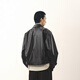 Sketch men's 2026 spring new imitation leather jacket H-shaped short oversize9Q1T13950 001 black L