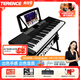 Terence electronic keyboard for adults and children with 61 keys, multifunctional portable musical instrument for beginners, holiday gift, classic black + Z-shaped piano stand + luxury gift bag