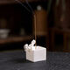 Shantou Lincun White Porcelain Pixiu Incense Holder Tea Ceremony Decoration Thread Incense Holder Pixiu Thread Incense Holder-Jinbao Gift Box
