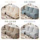 The Phantom Sofa Cover High Weight Elastic Cabin Cover Dark Gray Three-Seater Left-side Concubine (8-piece Set)