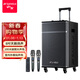 SANSUI E08 singing audio outdoor K-song trolley speaker performance high-volume Bluetooth mobile audio high-power singing outdoor KTV performance stage dual microphones