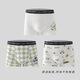 ABJA children's underwear, boys and adolescent underwear, ice silk boxer shorts, development period, summer student baby underwear 6-12 2566 light blue stripes-3 pack, one size fits all, M size recommended weight 75-90Jin Jin equals 0.5 kg