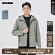 利郎【商场同款】防水风衣男连帽防风通勤户外轻运动外套秋季2025新款 灰绿（25QFY6041Y） XL 175/92A