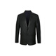SATCHI solid color suit collar single-breasted long-sleeved leather jacket men's black black one size 52