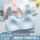 Girls' underwear development puberty 9-18 years old seamless tube top children's primary school junior high school students bra fixed cup light pink + blue -3096# M 65-85Jin Jin equals 0.5 kg