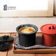 Taiwan Lu Bao stew pot, water-proof stew pot, cross stew pot, small soup cup, ceramic double-covered pot, supplementary food, earthenware pot, steam pot, steaming pot, Zen style black