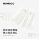 Mamie Maka (MOMOCO) children's clothing girls' shirts 2026 spring style medium and large children's fashionable and versatile sweet shirts white 110