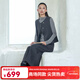 Nishimachi Village House (SETIROM) Nishimachi Village House Style Suit Women's 2025 Winter New Commuting Korean Style Three-piece Set XHAD10039 Gray One Size