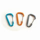 DIY small mini keychain aluminum alloy color carabiner No. 4 buckle D-shaped bag buckle decoration spring hanging buckle 4 colors please note