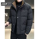 JEEP SPIRIT Jeep Down Jacket Men's Winter Thickened 2025 New Trendy White Duck Down Short Style Winter Jacket Off-White XL 130-145Jin Jin is equal to 0.5 kg