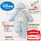 Disney Baby Winter Down Jacket Thickened Warm Windproof Jumpsuit Outing Suit Newborn Baby Huddling Clothes Blue Pocket Puppy 36cm Small Size (Recommended 0-4 Months)