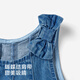 YEEHOO shopping mall children's clothing girls' denim dress pure cotton tank top summer new children's skirt YRLFJ1S006A medium denim blue pure cotton YRLFJ1S006A 80 cm