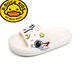 G.duck little yellow duck children's slippers boys and girls summer non-slip middle and large children's home indoor baby girl slippers off-white aircraft car 26 27 (inner length about 17.5)