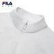 FILA children's clothing long-sleeved 2026 spring new style women's and older children's sports half-breasted stand-up collar tops Jade White-WT 165