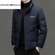 EMPORIO ARMANI Armani новый зимний пуховик модный повседневный воротник-стойка утолщенный мужской ветрозащитный и теплый мужской черный XL 175 110-125Jin Jin равен 0,5 кг