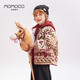 Mami Maka (MOMOCO) children's clothing boys' New Year's wear jacket 2025 winter style fashionable jacket for middle and large children red 90
