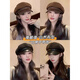 Octagonal Hat Women's Autumn and Winter Beret Women's Spring and Autumn Korean Style Versatile Face-Showing Small Octagonal Hat Literary Retro Newsboy Hat Black M (54-60cm)