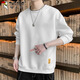 Woodpecker (TUCANO) sweatshirt men's spring and autumn loose round neck long-sleeved t-shirt men's casual bottoming shirt jacket white XL