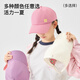 Niduoxiong children's hat visor summer pure cotton peaked cap girls baseball cap medium and large children's half-empty top visor MSS2537 pink half-empty top one size fits all head circumference 54-58cm