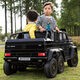 RIK SMITS Mercedes-Benz Big G children's electric car four-wheel remote control off-road car baby toy car can sit in adults and children's car supreme white six-wheel drive + remote control/swing/early education Bluetooth/adult seat + LCD screen 12V14A battery