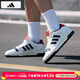 Adidas Men's Shoes 2025 Winter New Sports Shoes Trendy Low-top Sneakers Casual Shoes KK1283/White/Black/Red 43