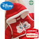 Disney baby down jacket jumpsuit baby New Year's greeting suit thickened and velvet to keep warm when going out for the New Year full month 100 days old color N81 red (new goods) 66cm recommended 7-12 Jin Jin equals 0.5 kg