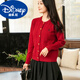 Didi.Ni HEYDIDY New Year's parent-child clothing 2025 family blessing autumn and winter family of three, mother and daughter New Year's red New Year's greetings sweater red cardigan sweater 80 children's recommended weight 15-20