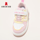 ABC KIDS children's shoes cute girls bow sneakers 2026 spring new breathable children's running shoes student casual shoes pink 28 inner length about 18cm