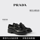 PRADA/Prada star style women's Chocolate glossy leather thick-soled loafers black (size is too large, it is recommended to order half a size smaller) 37.5