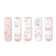 Pami mink velvet socks for women in winter plus velvet thickened warm mid-calf socks Japanese cute cartoon home sleeping floor socks pink bunny-pack 5 pairs one size fits all (suitable for sizes 36-39)