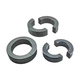 Manganese zinc nickel zinc semicircular open magnetic ring half ring filter anti-interference ferrite high frequency core high power inductor 76*52*20