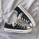 Converse Allstar/Men's Shoes 1970s White Low-top Classic Canvas Shoes Low-top-1970s-Black 35 Women's