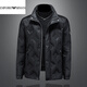 EMPORIO ARMANI Armani 2026 зимняя верхняя одежда с воротником-стойкой, теплая мужская однотонная мужская куртка 90 белого утиного пуха, куртка мужская, черная XL