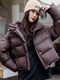 Woodpecker (TUCANO) down jacket for women, short, small, 2025 new winter, great-looking, popular winter clothing, thickened white duck down, matt gray, high loft duck down, M 125-145Jin Jin is equal to 0.5 kg