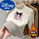 HEYDIDY children's semi-turtle collar German velvet thickened bottoming shirt autumn and winter boys and girls T-shirt medium and large children's warm velvet inner layering top beige three cats velvet thickened 110