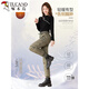 Woodpecker down pants women's winter outer wear 2025 new high-waist Northeast cold-proof footwear workwear snow plus velvet thickened cotton trousers black nine-point white duck. down filling M weight 98-108 Jin Jin equals 0.5 kg