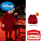 Disney one-year-old baby girl dress winter red catch week new Chinese one-year-old princess dress Chinese New Year clothes girl dress burgundy plus velvet princess dress 80 cm weight 14-19Jin Jin is equal to 0.5 kg