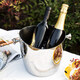 MPPMCK Nordic personality 304 stainless steel ice bucket European style large stainless steel champagne ice wine bucket wide mouth iced red wine bucket large double ear ice bucket