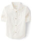 GYMBOReeGymboree Boys and Toddlers Long Sleeve Linen Button-Down Shirt, Solid White, 12 Solid White 12