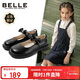 Belle children's shoes 25 years spring and autumn children's leather shoes back to school student shoes girls black leather shoes single shoes black size 31