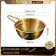 He Jiagong 316 stainless steel Korean rice wine bowl with handle condiment bowl instant noodle bowl outdoor tableware food grade pot small bowl 11CM Korean single handle rice wine bowl - gold