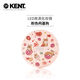 ENT Kent portable makeup mirror beauty mirror cute folding double-sided female LED with light adjustable small round mirror purple