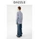 DAZZLE long-sleeved shirt 2026 spring cotton blended long-sleeved top for women light blue XS