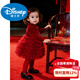 Disney one-year-old baby girl dress winter red catch week new Chinese one-year-old princess dress Chinese New Year clothes girl dress burgundy plus velvet princess dress 80 cm weight 14-19Jin Jin is equal to 0.5 kg