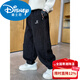 Disney children's clothing boys' velvet pants new style all-in-one velvet autumn and winter style winter boys' thickened denim big children's trendy new year cotton coat style black velvet thickened version 120 cm