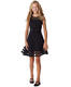 Calvin Klein Girls' Traditional Party Dress, Slim and Flare Silhouette, Black/Ballet Shoes Black/Ballet Shoes 5