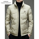 Emporio Armani EA7 Armani winter new men's down jacket for young and middle-aged people casual short stand-up collar thickened white duck down warm down black L 175